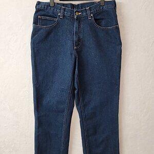Carhartt Men's Boot Cut Modern Fit Blue Denim Designed for Rental Jeans 34x32